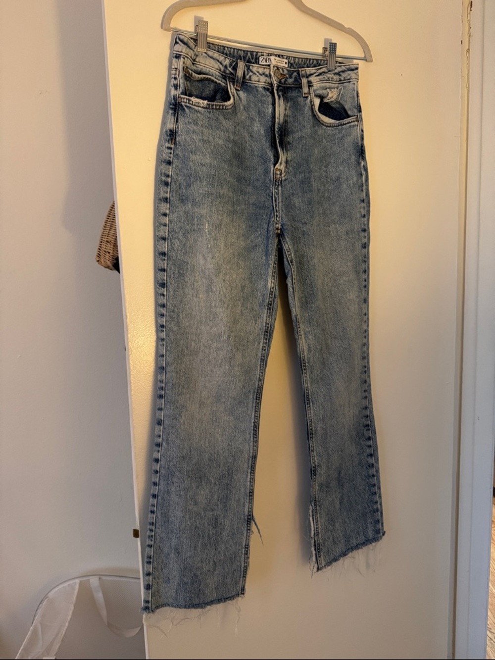 Zara Faded Blue Denim Jeans